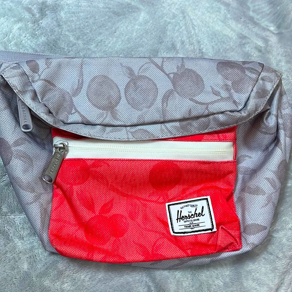 Herschel Supply Co. Rare Grey & Coral Hip Fanny Pack